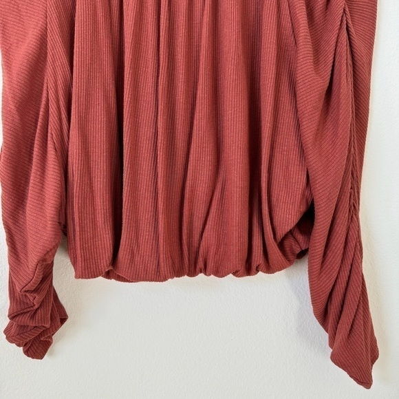 Free People Beach You’re the One Scoop Neck Crop Top Cherry Chai XS - Picture 8 of 14